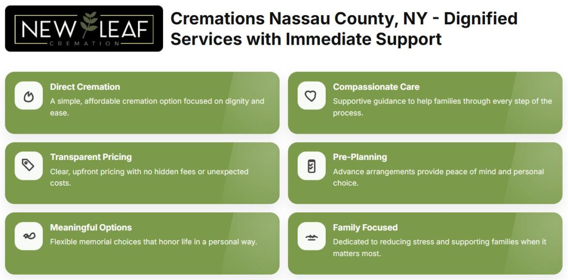Cremations Nassau County, NY – Dignified, Immediate Support