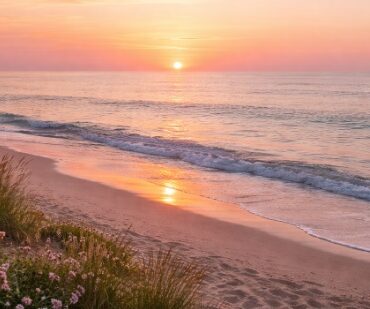 Cremation services Long Beach, NY with a peaceful ocean sunset and gentle waves