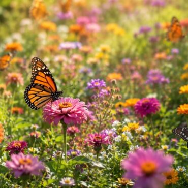 colorful flowers and gentle sunlight, symbolizing reflection and remembrance, cremation services in Long Beach, NY