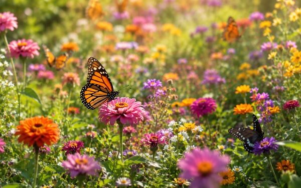 colorful flowers and gentle sunlight, symbolizing reflection and remembrance, cremation services in Long Beach, NY