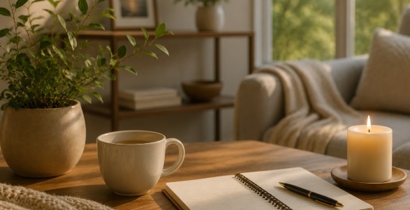 tea, and greenery, symbolizing thoughtful planning and cremation services Nassau County, NY